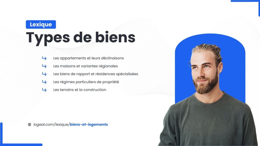 Lexique - types de biens et logements
