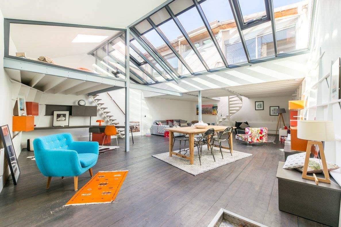 Loft familial avec mezzanine